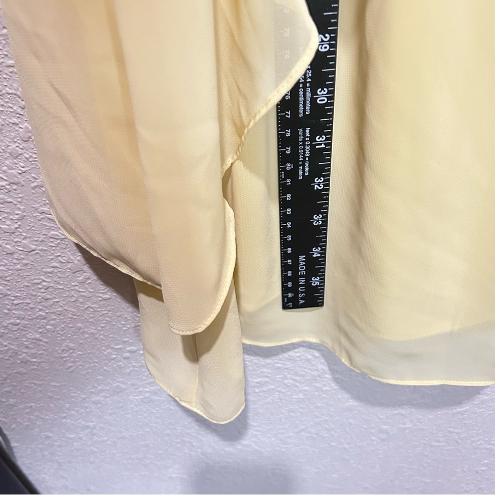 SLNY Yellow Sleeveless Dress Size 8 - Picture 7 of 9